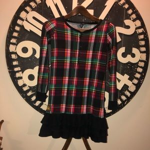 Ralph Lauren Plaid Dress with Sport Ruffles